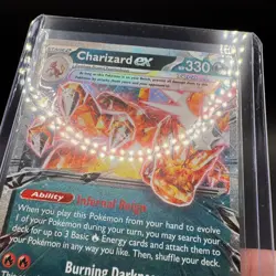 Charizard EX Pokemon SV Black Star Promo 196 Holo MP - Image 3