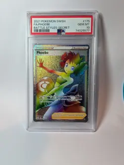 PSA 10 Phoebe - 175/163 - Battle Styles Graded Pokemon - Image 1