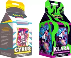 Pokemon English Klara and Cyrus Premium TOURNAMENT Collection Set of 2 Sealed - Image 1
