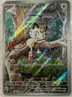 Meowth 106/94 Full Art Phantasmal Flames Pokemon TCG MINT CONDITION NEW - Image 1