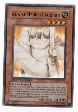Yugioh Koa'ki Meiru Guardian RGBT-ENPP3 Super Rare Limited Editon - Image 1
