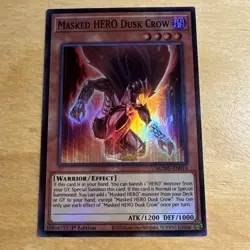 Masked HERO Dusk Crow (Super Rare) MZMU-EN014 - Image 1