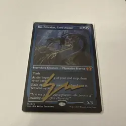 MTG: Signed By Artist - Jin-Gitaxias, Core Augur (Foil Etched) -Foil Near Mint - Image 1