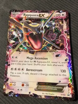 Pokemon TCG Rayquaza EX XY69 Holo Black Star Promo Card - Image 2
