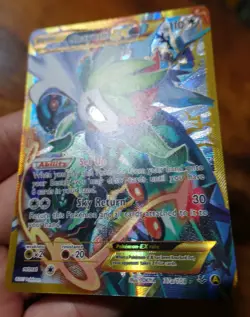 Shaymin EX 77a/108 Alternate Full Art Roaring Skies Pokemon Card VLP - Image 4