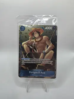 One Piece Portgas. D. Ace (Tin Pack Set Vol. 2) P-074 Promotion Card Foil Sealed - Image 1