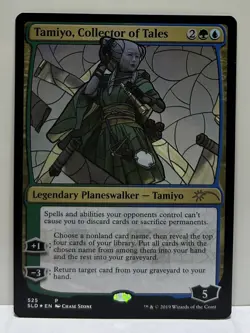 MTG Tamiyo, Collector of Tales stained Glass Secret Lair Drop Foil Card!! - Image 1