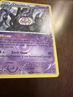 Pokemon 2011 Mod Play Chandelure Noble Victories REVERSE 60/101 Card - Image 2