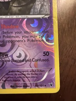 Pokemon 2011 Mod Play Chandelure Noble Victories REVERSE 60/101 Card - Image 5