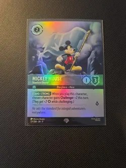 Disney Lorcana TCG Mickey Mouse Standard Bearer Card 188/204 Epic Cold Foil - Image 1