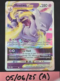 Mewtwo VSTAR Pokemon GO #031/078 Ultra Rare Ultra Rare Pokemon Card T2-780 - Image 1