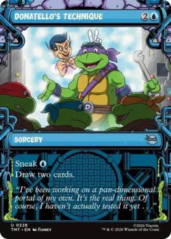 ~ Donatello's Technique (Showcase) ~ NM Foil ~ ~ MTG ~ - Image 1