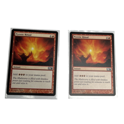2 copies of Pyretic Ritual M11 MTG Magic Cards Condition Shown In Many Pictures - Image 1