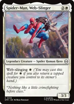 MtG Spider-Man, Web-Slinger C 0016 Marvel's Spider-Man Common Foil - Image 1