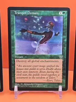 🟢🟢🟢 (4) 1996 MAGIC THE GATHERING TRANQUIL DOMAIN MIRAGE UNPLAYED 🟢🟢🟢 - Image 3
