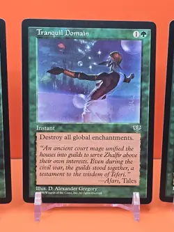 🟢🟢🟢 (4) 1996 MAGIC THE GATHERING TRANQUIL DOMAIN MIRAGE UNPLAYED 🟢🟢🟢 - Image 4