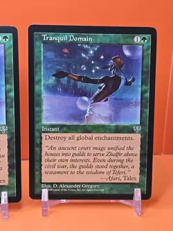 🟢🟢🟢 (4) 1996 MAGIC THE GATHERING TRANQUIL DOMAIN MIRAGE UNPLAYED 🟢🟢🟢 - Image 5