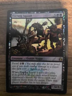 Magic the Gathering MTG Morningtide Launch Promo EARWIG SQUAD Foil - Image 1