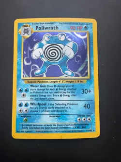 Pokemon Card - Poliwrath - 13/102- Base Set - 1999 - Holo - Image 1