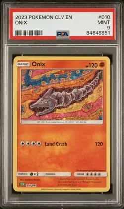 PSA 9 Onix 010/034 CLV Classic Collection Venusaur Deck Holo Pokemon 2023 - Image 1