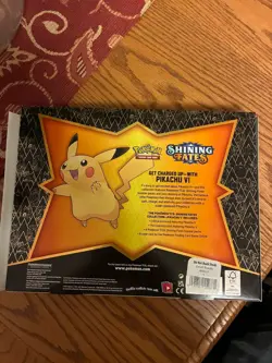 Pokemon TCG Shining Fates Pikachu v Collection Box. - Image 2
