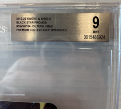 Pokemon Jolteon Vmax #SWSH184 (Jumbo) Promo Card BGS 9(Only One Graded) - Image 3
