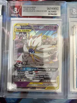 Pokemon 3x Graded Card Lot Beckett Authentic Altered Lot#57 - Image 3