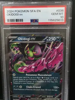 2024 POKEMON SFA EN OKIDOGI ex #036 PSA 10 - Image 2