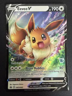 Eevee V SWSH065 SWSH: Sword & Shield Promo Cards Holo Pokemon TCG - Image 1