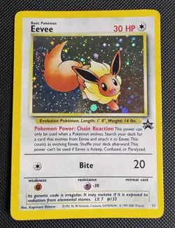 Eevee 11/53 - SWIRL - WOTC - Black Star Promo Holo - Pokemon - Image 1