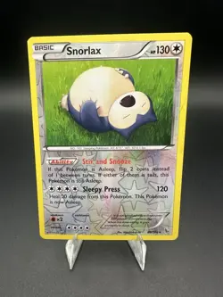 Pokemon TCG Snorlax 80/106 Reverse Holo Rare XY Flashfire - Image 1