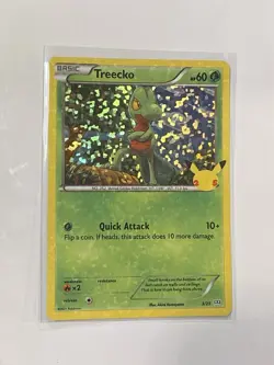 Pokemon TCG Treecko 3/25 Holo 25th Anniversary McDonald’s Promo NM - Image 1
