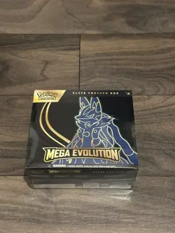 Pokemon TCG Mega Evolutions Lucario Elite Trainer Box ETB New & Sealed - Image 1