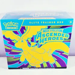 Pokemon Mega Evolution Ascended Heroes Elite Trainer Box Sealed Ships Now🩵💛🫟 - Image 1