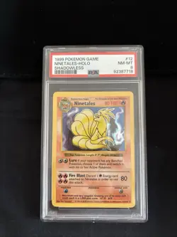 Ninetales Holo Rare Pokemon Base Set #12/102 1999 PSA 8 - Image 3