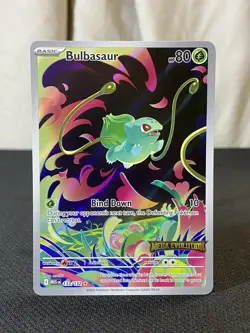Pokemon TCG Bulbasaur IR 133/132 Mega Evolutions Stamped Promo - Image 1
