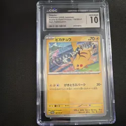 Pokemon Pikachu Scarlet & Violet Promos 197/SV-P CGC 10 Gym Participation 2024 - Image 1