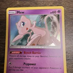 Pokemon TCG Black Star Promo ~ Mew Cosmos Holo SM215 B - Image 3
