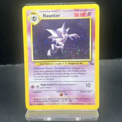 Pokemon TCG Haunter Fossil 6/62 Holo Rare LP. - Image 1