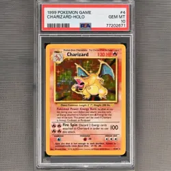 1999 POKEMON GAME #4 CHARIZARD-HOLO PSA 10 - Image 3