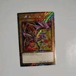 * RED-EYES BLACK DRAGON * ALT ART PLATINUM SECRET RARE RA04-EN109 YUGIOH! MP24 - Image 1
