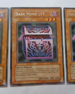 Playset: 3x Dark Mimic LV3 SOD-EN010 (Rare, Unlimited, Played / MP) Yugioh - Image 4