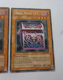 Playset: 3x Dark Mimic LV3 SOD-EN010 (Rare, Unlimited, Played / MP) Yugioh - Image 5