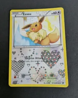 Pokemon Eevee Holo TCG Card RC14/RC25 Legendary Treasures Radiant Collection NM - Image 1