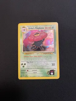 Pokemon TCG Erika's Vileplume Gym Heroes Holo Card 5/132 - Image 1