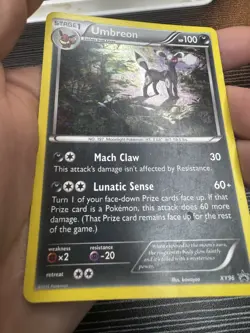 Pokemon TCG Umbreon XY96 XY Black Star Promo Holo Foil Card MP - Image 3