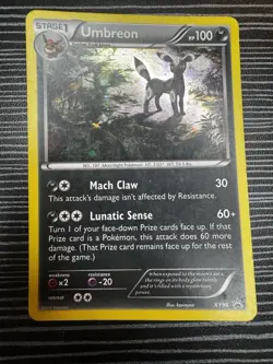 Pokemon TCG Umbreon XY96 XY Black Star Promo Holo Foil Card MP - Image 5