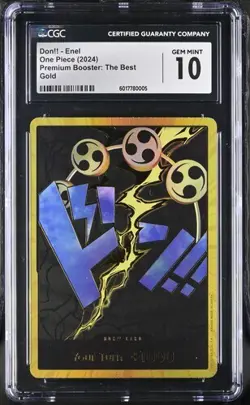 Enel DON!! Card PRB-01 Gold THE BEST ONE PIECE English CGC 10 GEM MINT (POP 2) - Image 3