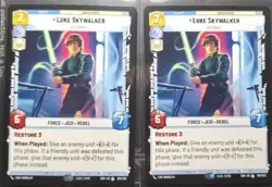 star wars unlimited luke skywalker jedi knight #51/252.... 1 Card Per Sale - Image 1