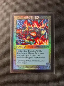 MTG Evolving Wilds - Rainbow Foil - Brain Dead Secret Lair Drop - Image 1